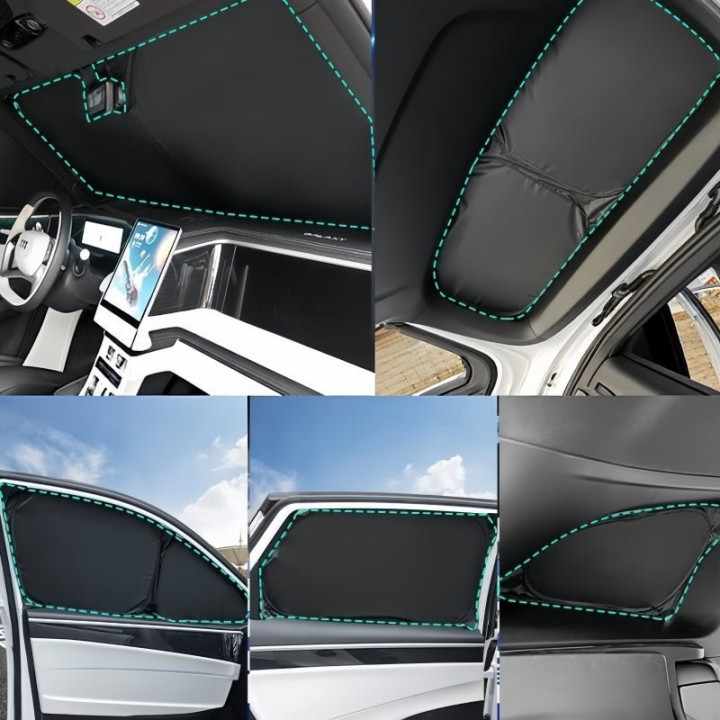 Zero‑light Suction Cup Window Privacy Sun Shades for Xpeng EV