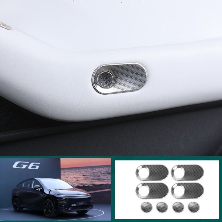 Inner Door Switch Button Metal Cover for Xpeng G6 / P7+