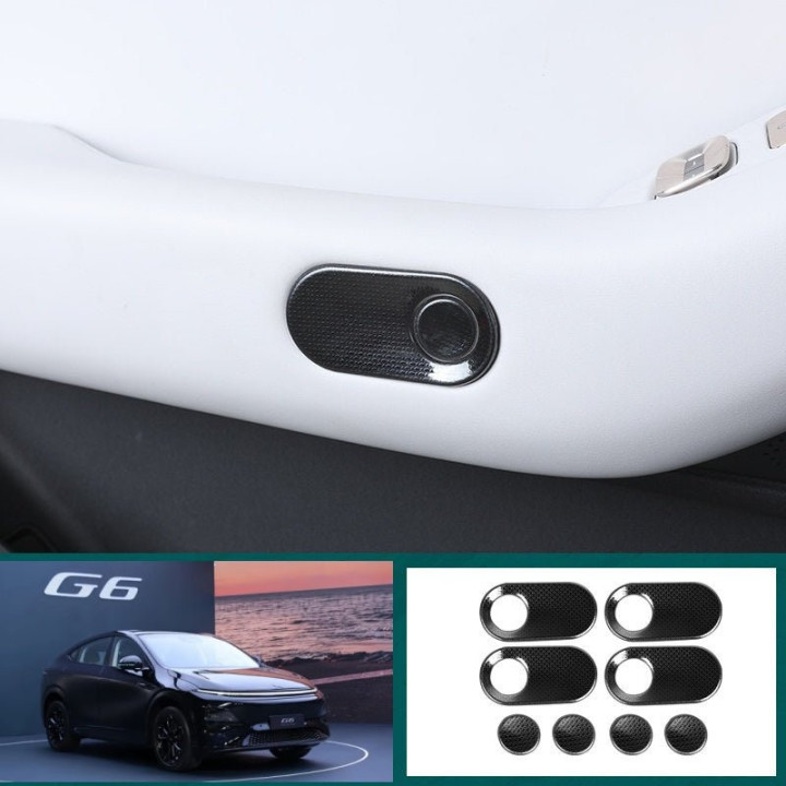 Inner Door Switch Button Metal Cover for Xpeng G6 / P7+