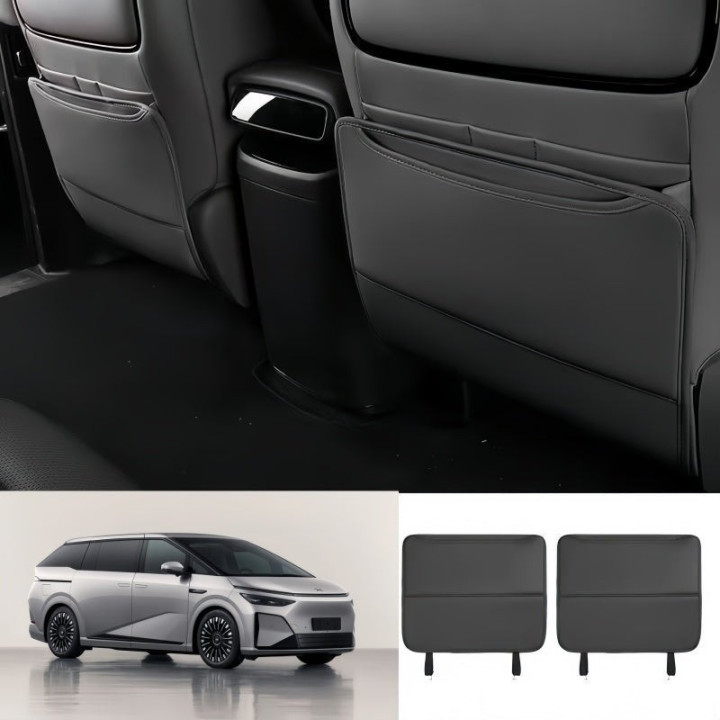 Front & 2nd Row Seat Back Anti-Kick Mats for 2024-2026 XPENG X9