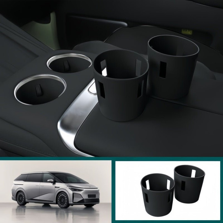 Eco Silicone Center Cup Holder Insert for 2024-2026 XPENG X9