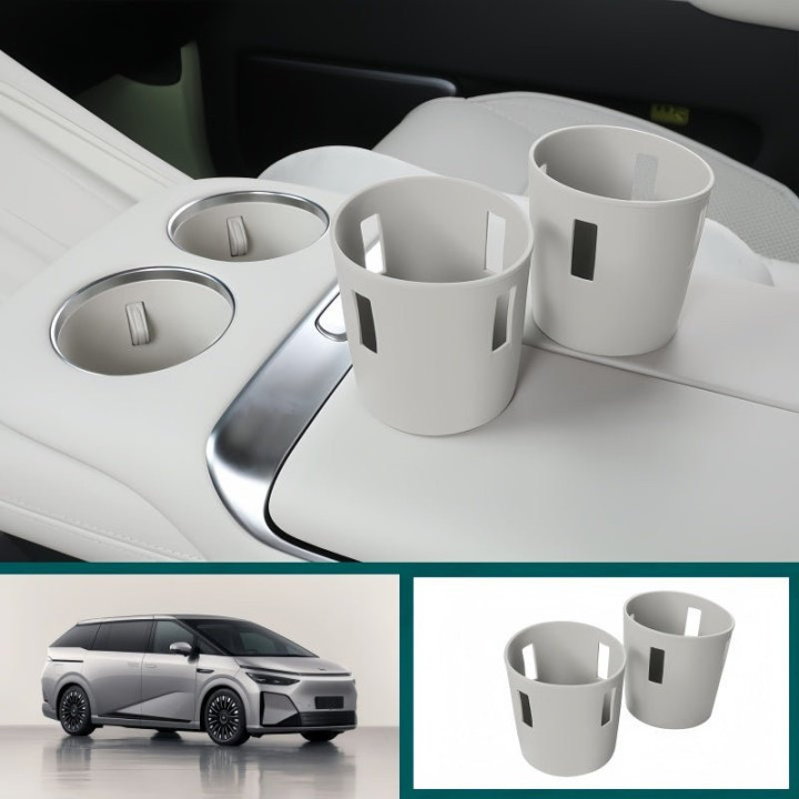 Eco Silicone Center Cup Holder Insert for 2024-2026 XPENG X9