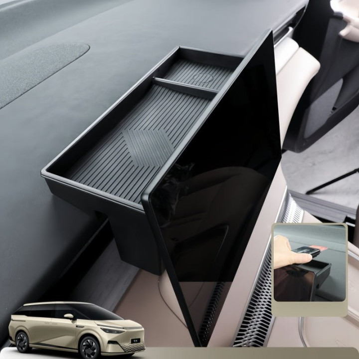 Dashboard Screen Rear Tissue & Organizer Box for XPENG X9 2023-2026