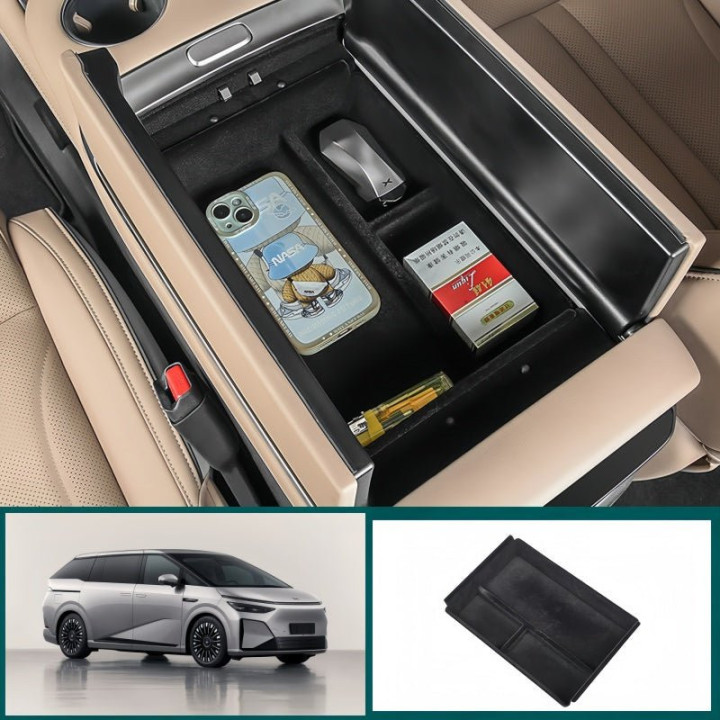 Center Console Armrest Storage Box for 2023-2026 XPENG X9