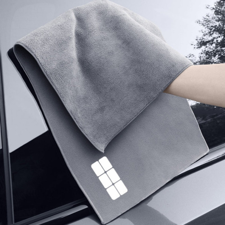 Dual Layer Plush Leather Wash Towel for Geely