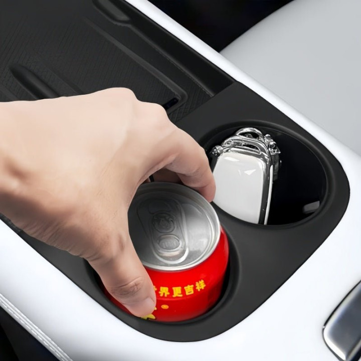2-in-1 Wireless Charging & Cup Holder Silicone Mat for Xpeng G6