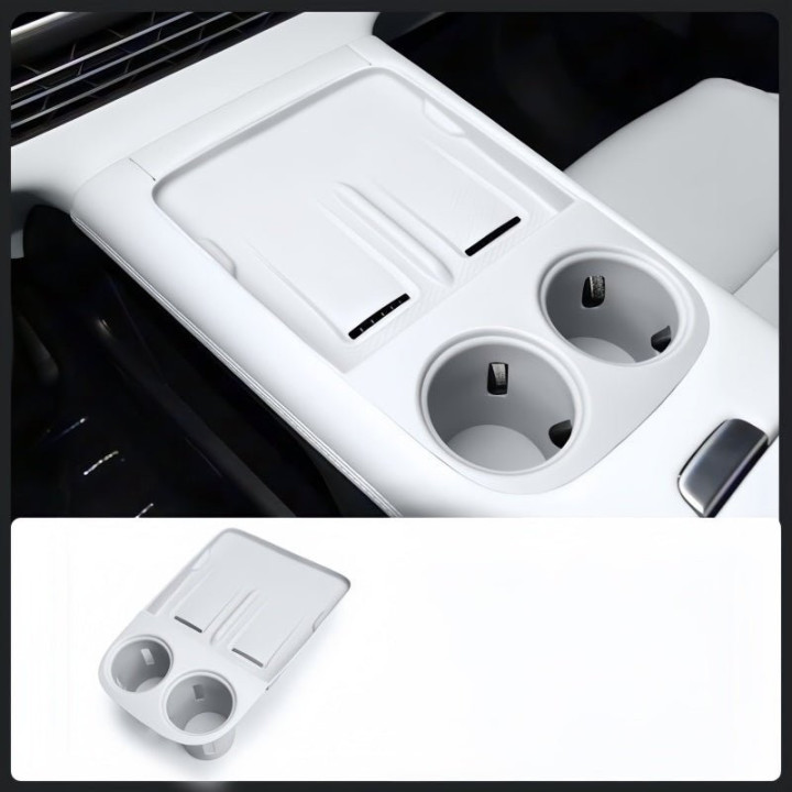2-in-1 Wireless Charging & Cup Holder Silicone Mat for Xpeng G6