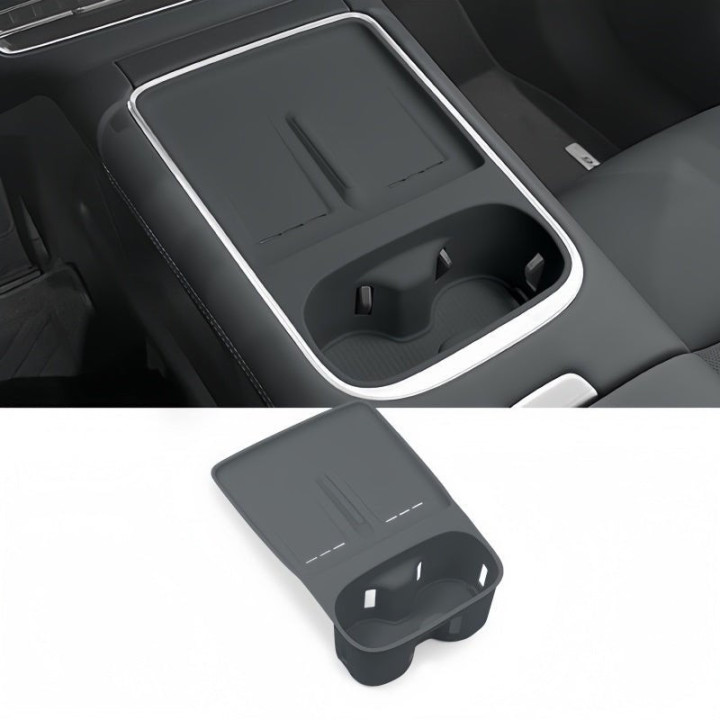 2-in-1 Wireless Charging & Cup Holder Silicone Mat for Xpeng G6