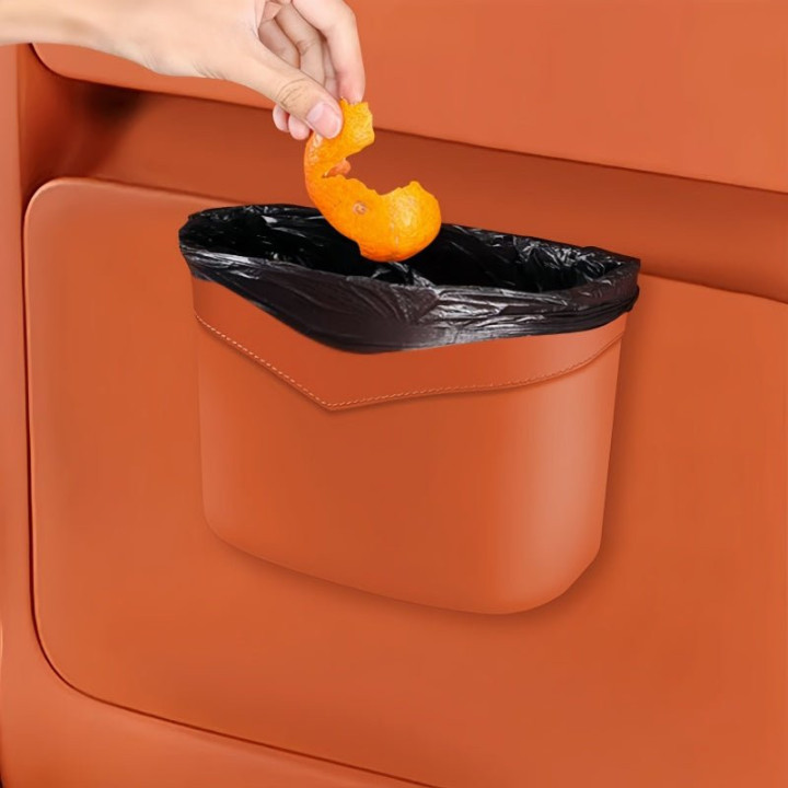 Suede Edge Car Waste Bin Hanging Organiser for XPeng