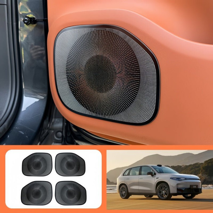 Stainless Steel Door Speaker Cover Trim for Leapmotor C10