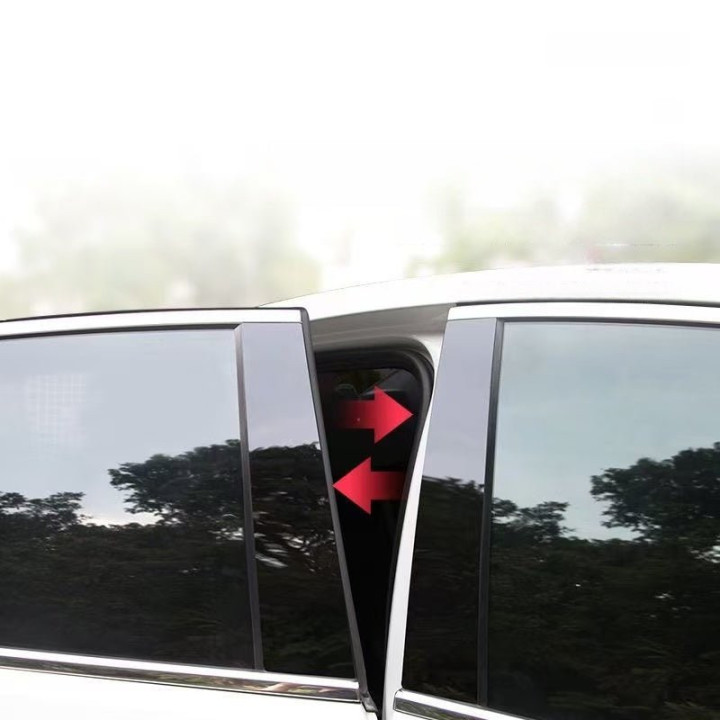 Clear & Smoke Black Pillar Guard for Leapmotor B10/C10/B05