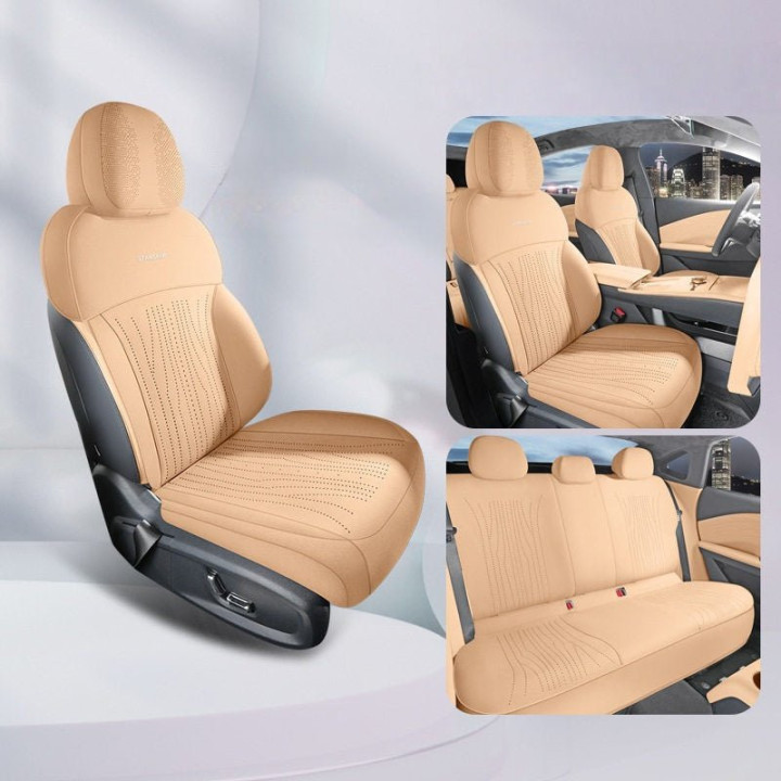 Half-Wrapped Premium Suede Car Seat Covers for Geely EX5 EM-i