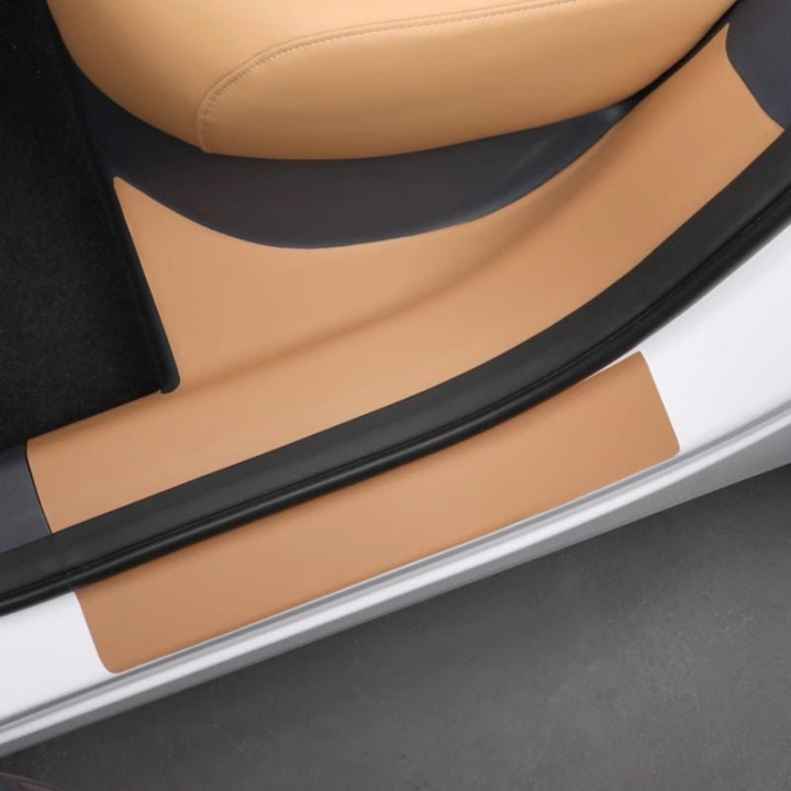 Door Sill Leather Protector Strips for Geely EX5 EM-i