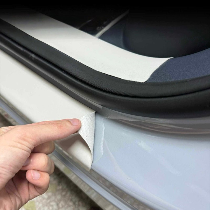 Car Door Sill Leather Protector Strips for Geely EX5