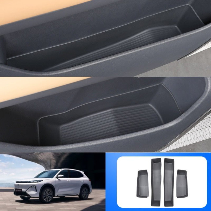 Rubber Door Pocket Storage Organizer Tray for Geely EX5 EM-i