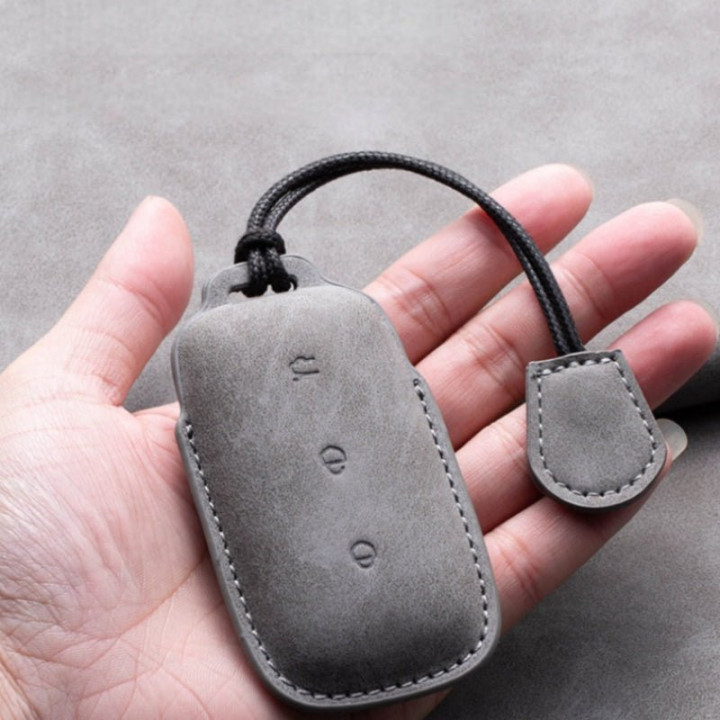 Genuine Leather Key Fob Cover for  Geely EX5/Geely Starray EM-i/Geely EX5 EM-I