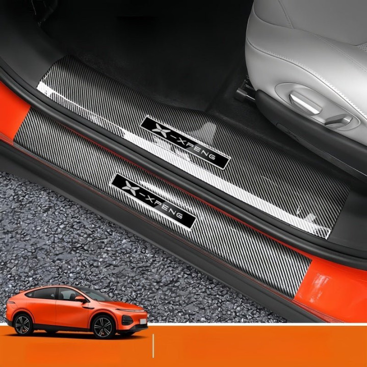 Carbon Fiber Door Sill Guard Protector for 2023-2026 XPENG G6