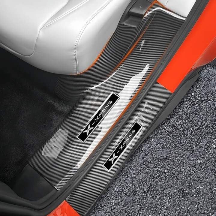 Carbon Fiber Door Sill Guard Protector for 2023-2026 XPENG G6