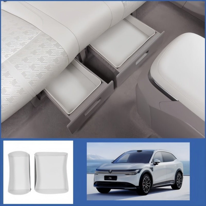 Second Row Under-Seat Storage Mat for Zeekr 7X (2 Pcs)
