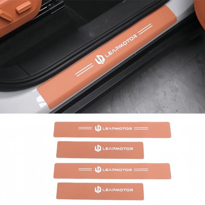 Leather Door Sill Protectors for Leapmotor C10