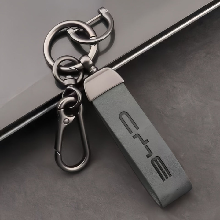 Leather Key Lanyard with Metal Hook for BYD