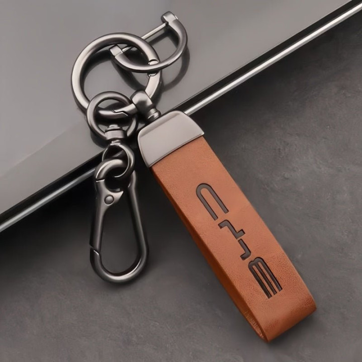 Leather Key Lanyard with Metal Hook for BYD
