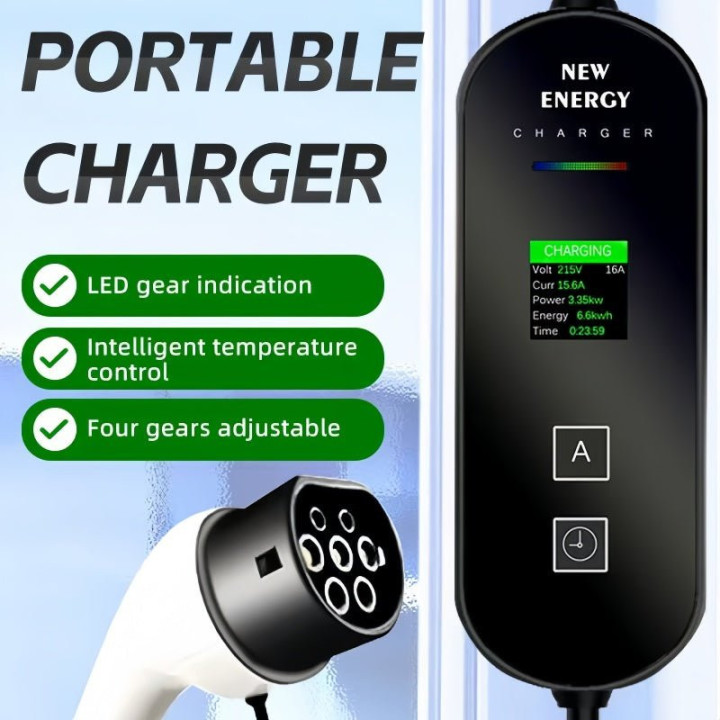 Type 2 Portable EV Charger for BYD Xpeng Zeekr Leapmotor Geely