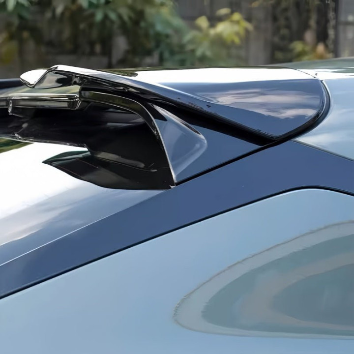 Gloss Black & Carbon Fiber Roof Spoiler for ZEEKR 001 (2 Pcs)