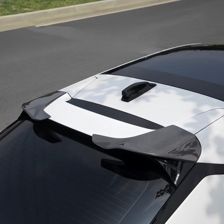 Gloss Black & Carbon Fiber Roof Spoiler for ZEEKR 001 (2 Pcs)