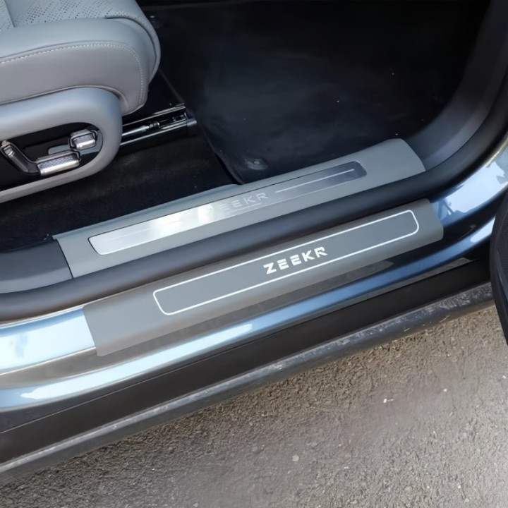Leather Door Sill Protector for ZEEKR 7X (4 Pcs)