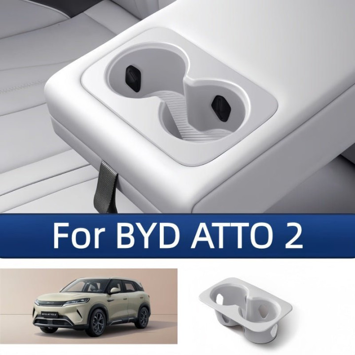 Second-Row Cup Holder Insert for BYD Atto 2