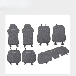 For BYD Atto 3,Dolphin Breathable Linen Car Seat Cushion Protect Mat