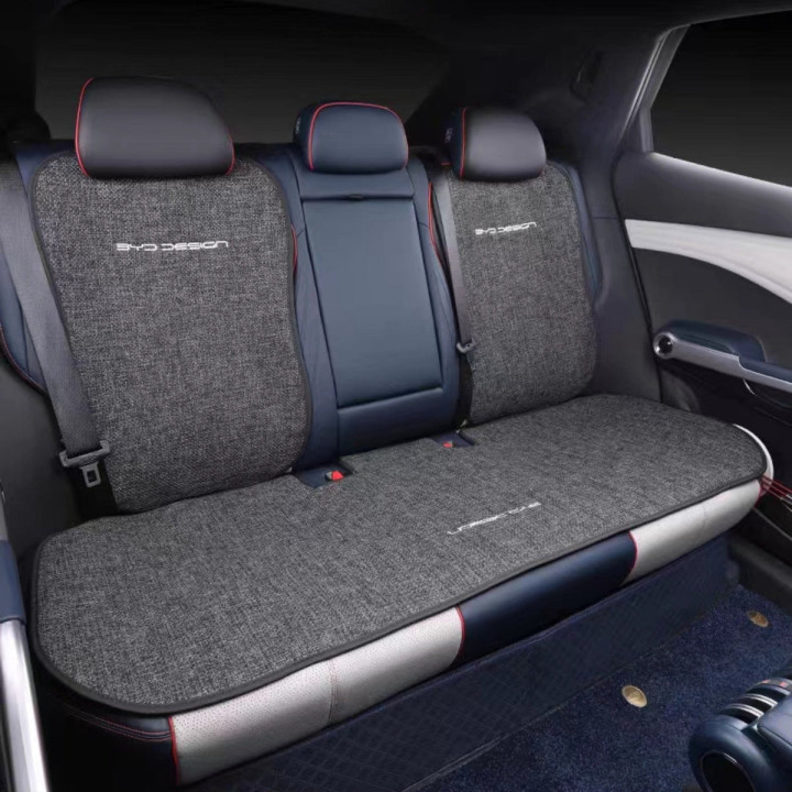 For BYD Atto 3,Dolphin Breathable Linen Car Seat Cushion Protect Mat