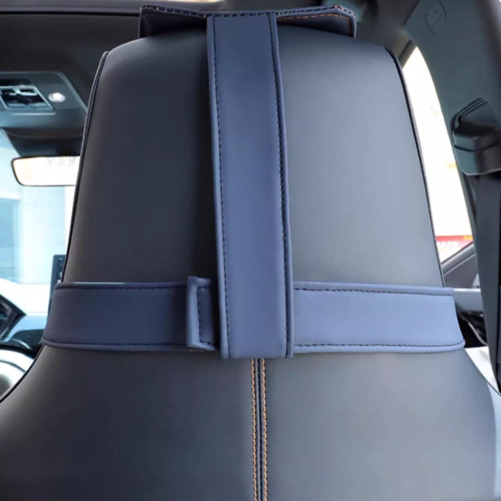 For BYD Premium Leather Headrest & Lumbar Pillow Set (2-Pcs)