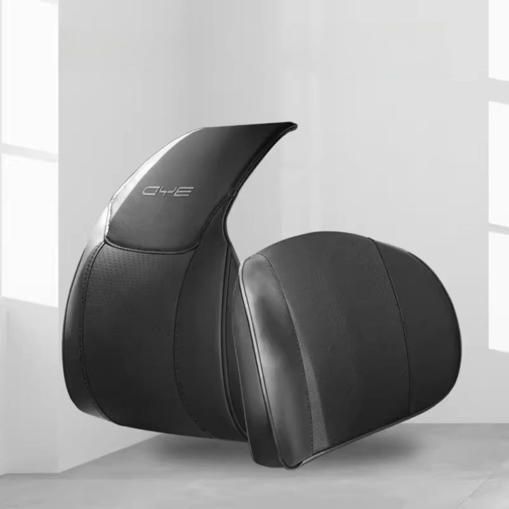 For BYD Premium Leather Headrest & Lumbar Pillow Set (2-Pcs)
