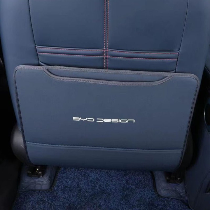 For BYD Atto 3 PU Leather Anti Kick Mat Pad Mats Seat Back Protector