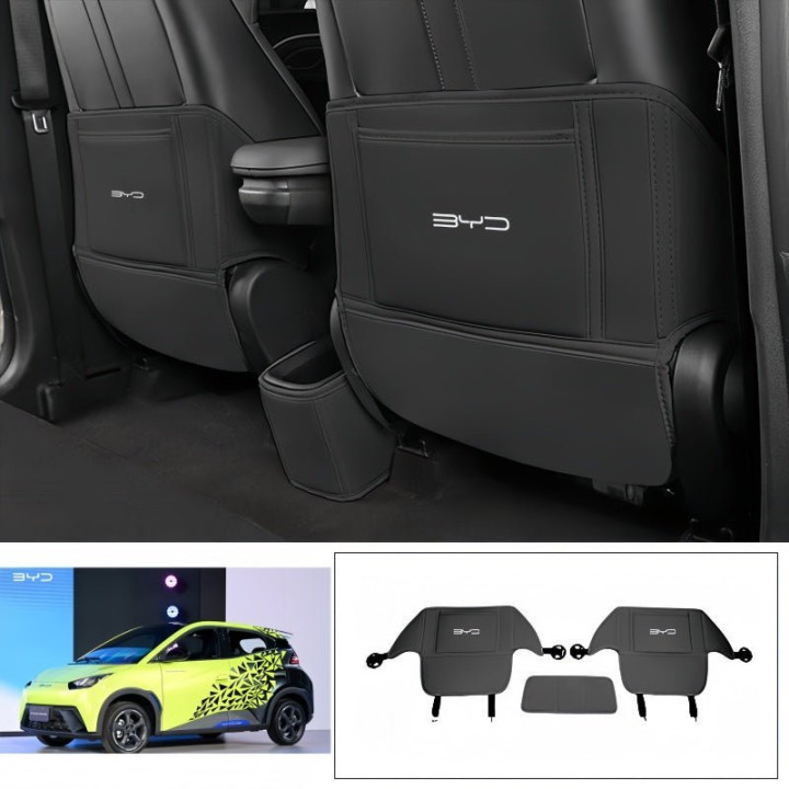 Seat Back Protector Mat for BYD Dolphin Surf/Seagull (3 Pcs)