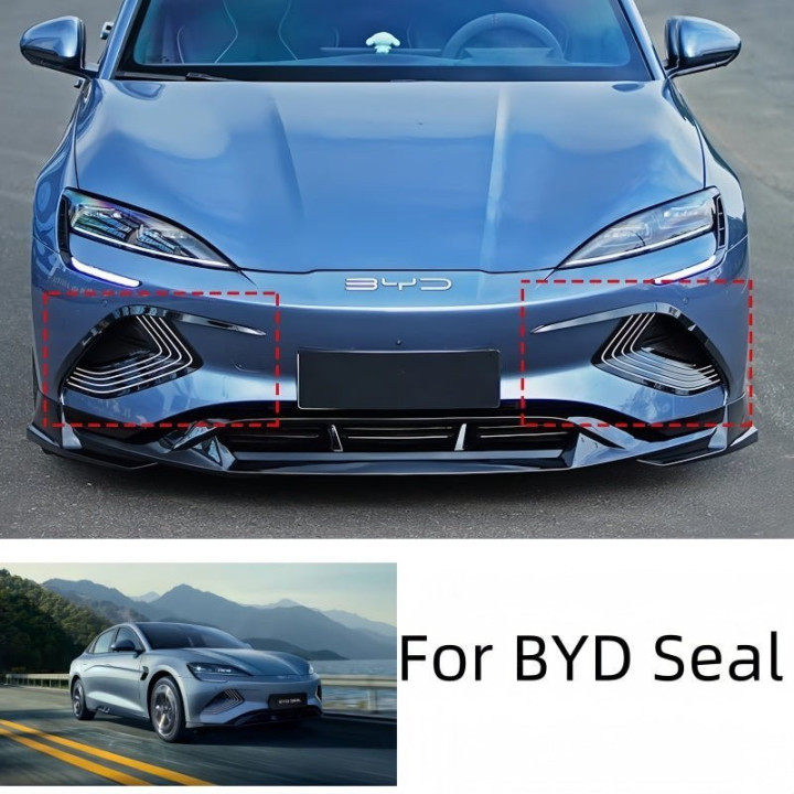 Sport Front & Rear Bumper Canards for BYD Seal