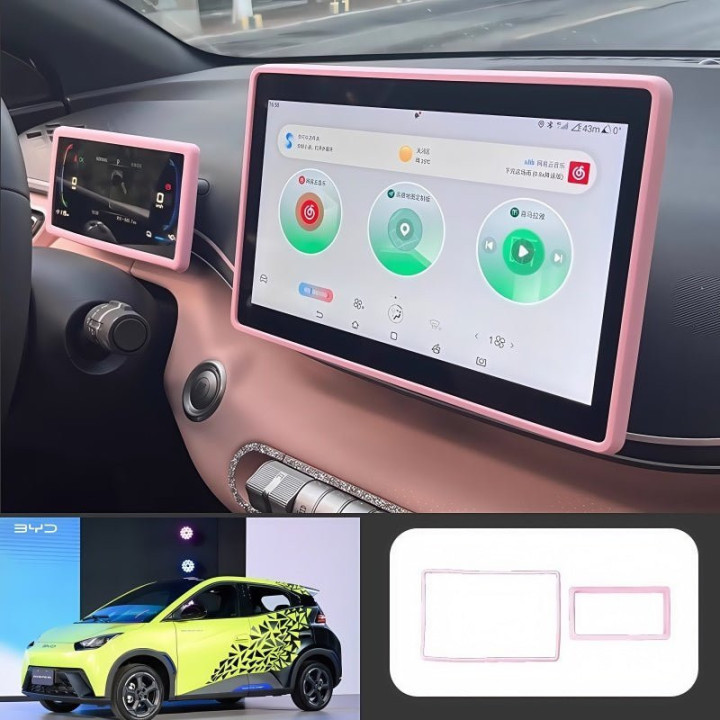 Screen Silicone Cover for BYD Dolphin Surf/Seagull (2 Pcs)