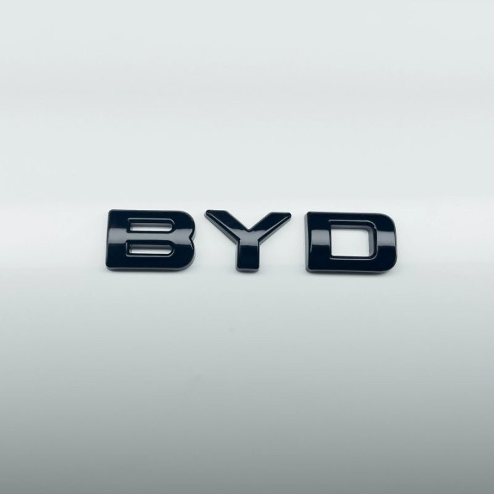 Rear Bumper Glossy Black Badges LOGO for 2024 BYD Seal