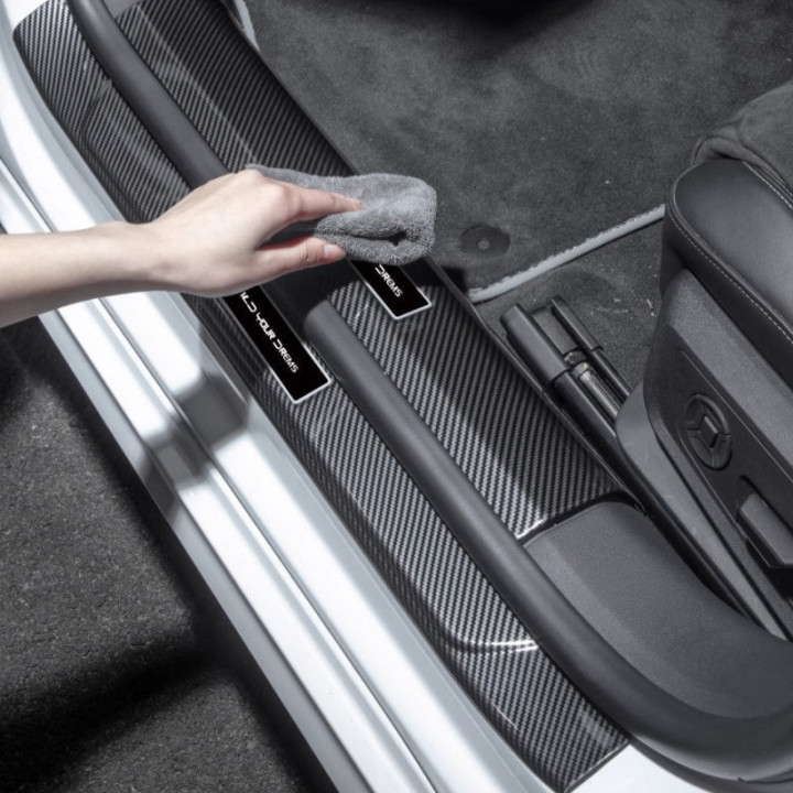 Carbon Fiber ABS Door Sill Protectors for BYD Sealion 7