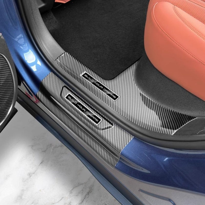 Carbon Fiber ABS Door Sill Protectors for BYD Sealion 7