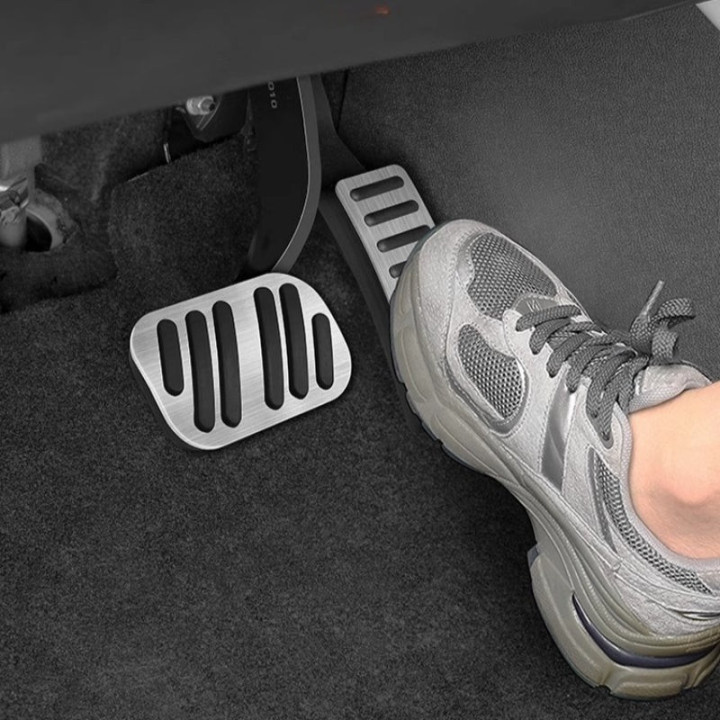 Brushed Aluminum Performance Pedal Covers for BYD ATTO 2/ATTO 3