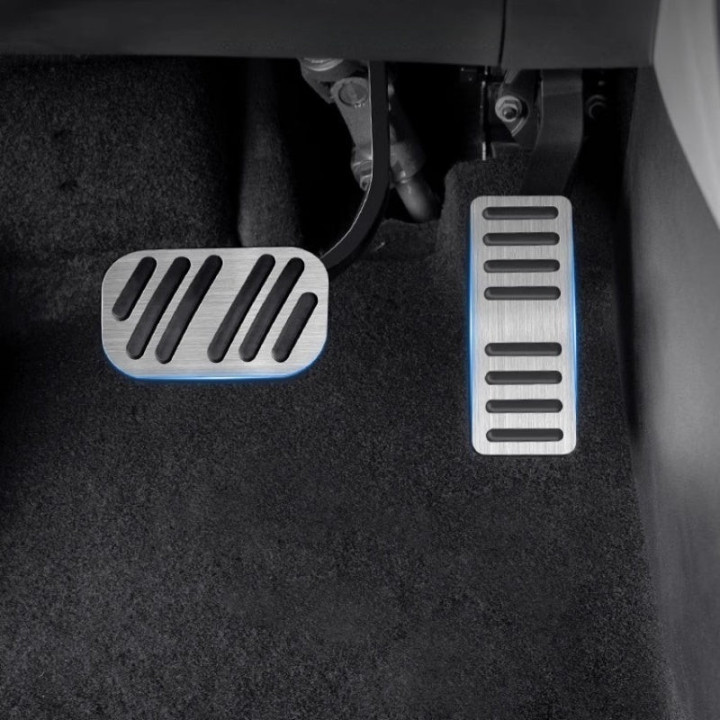 Brushed Aluminum Performance Pedal Covers for BYD ATTO 2/ATTO 3