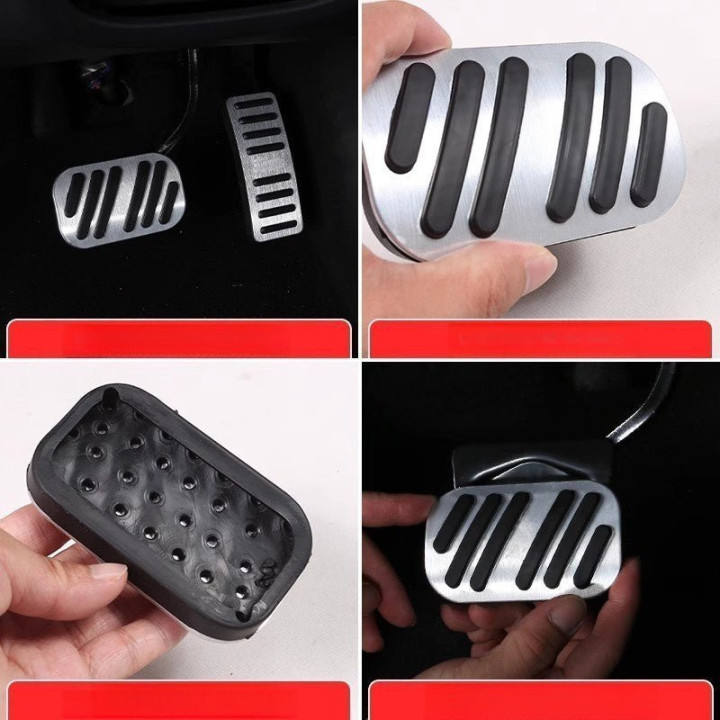 Brushed Aluminum Performance Pedal Covers for BYD ATTO 2/ATTO 3