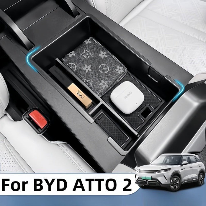 For BYD ATTO 2 Center Console Organizer Tray