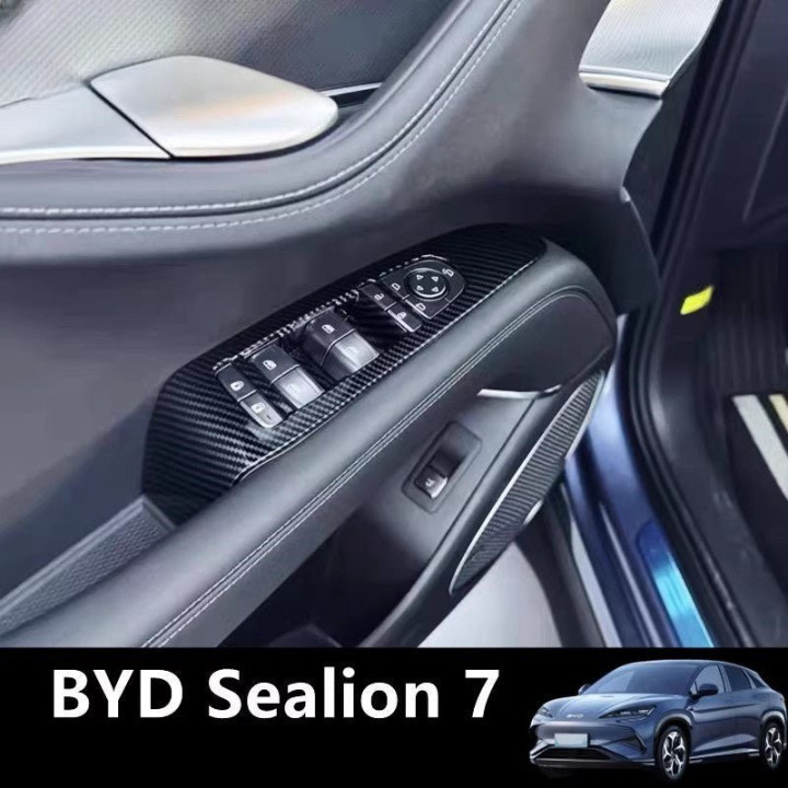 Glass Lifter Cover for BYD Sealion 7 (4Pcs）