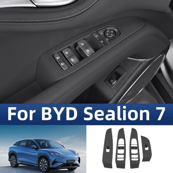 Glass Lifter Cover for BYD Sealion 7 (4Pcs）