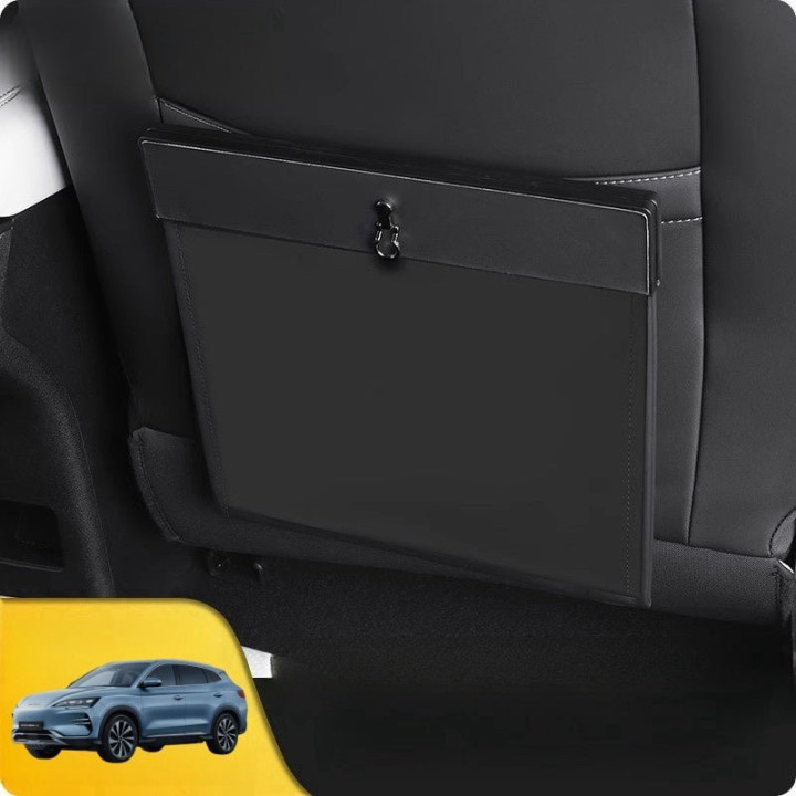 Car Seat Back Storage Bin with Magnetic Lid for BYD