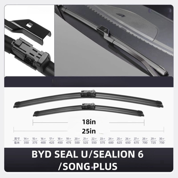 Front Windshield Wipers for BYD Seal U/Sealion 6/SONG PLUS